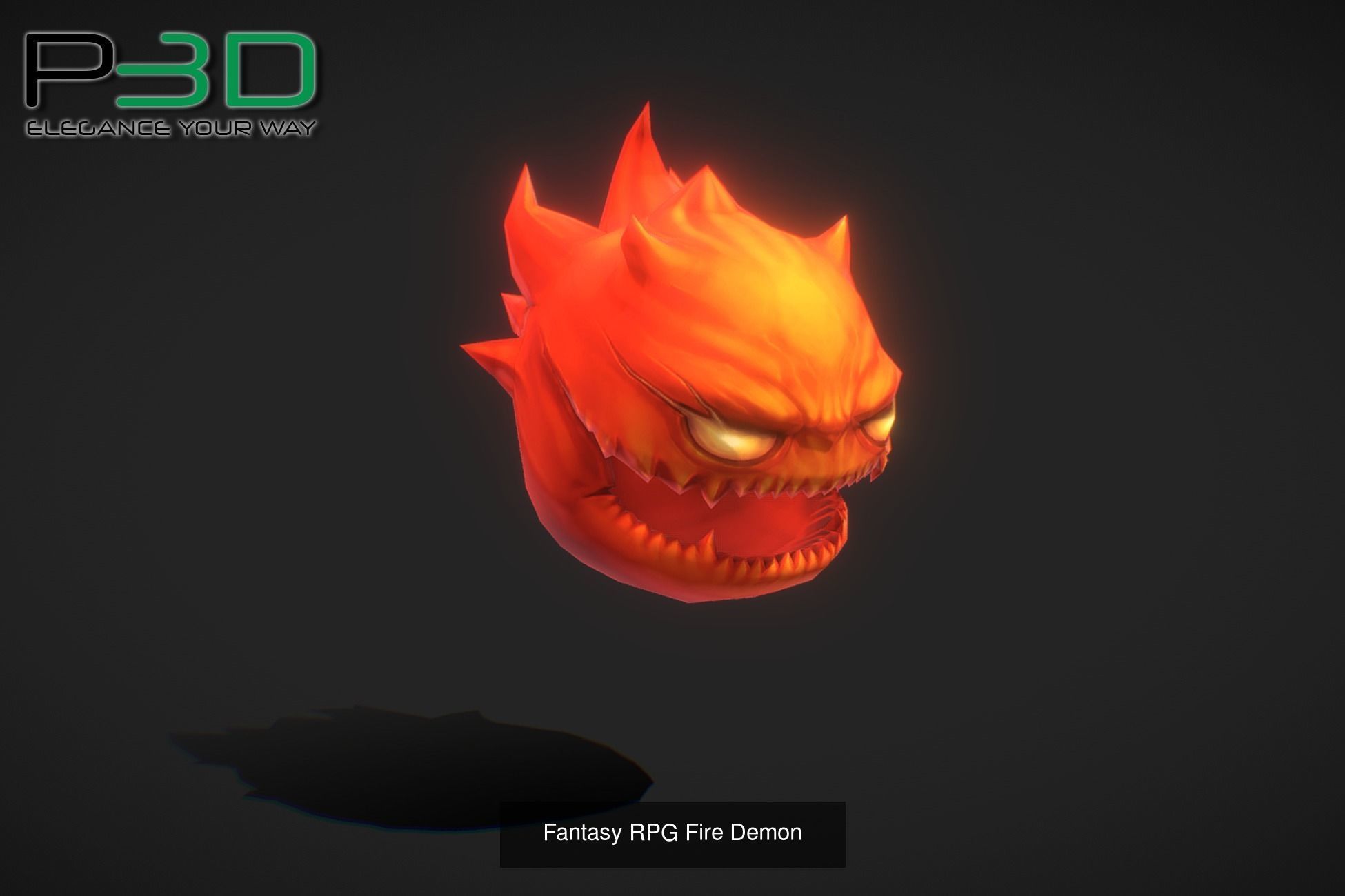 Fantasy RPG Fire Monsters 3D Model Collection_5