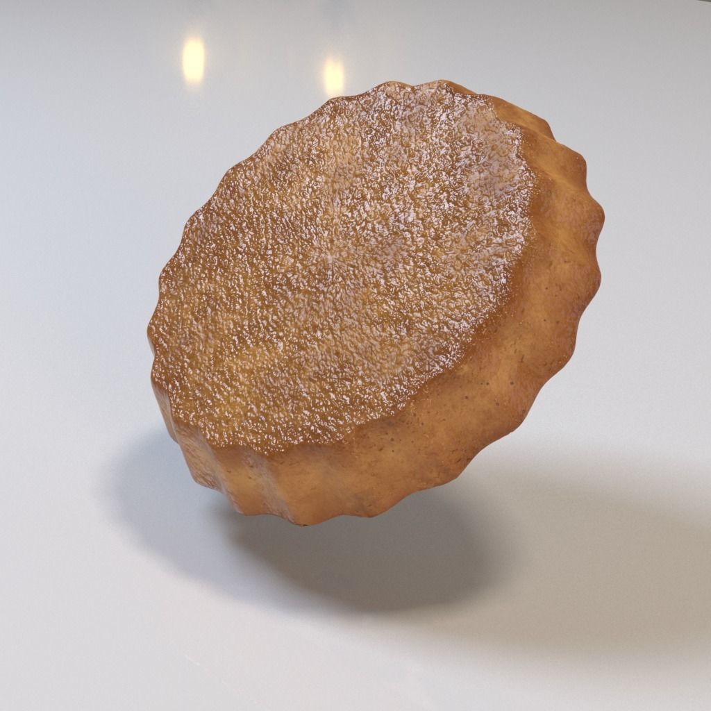 Blueberry tartlet 3D model_5