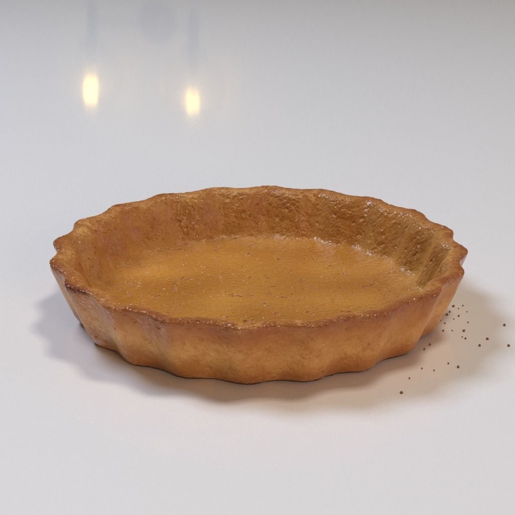 Blueberry tartlet 3D model_23