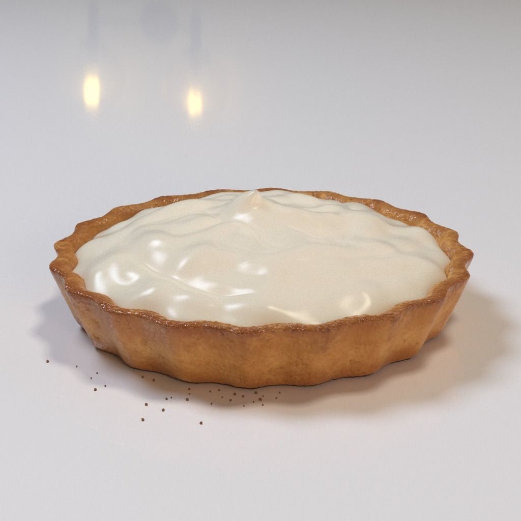 Blueberry tartlet 3D model_18