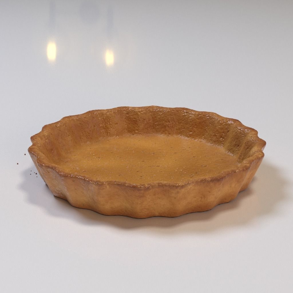 Blueberry tartlet 3D model_4