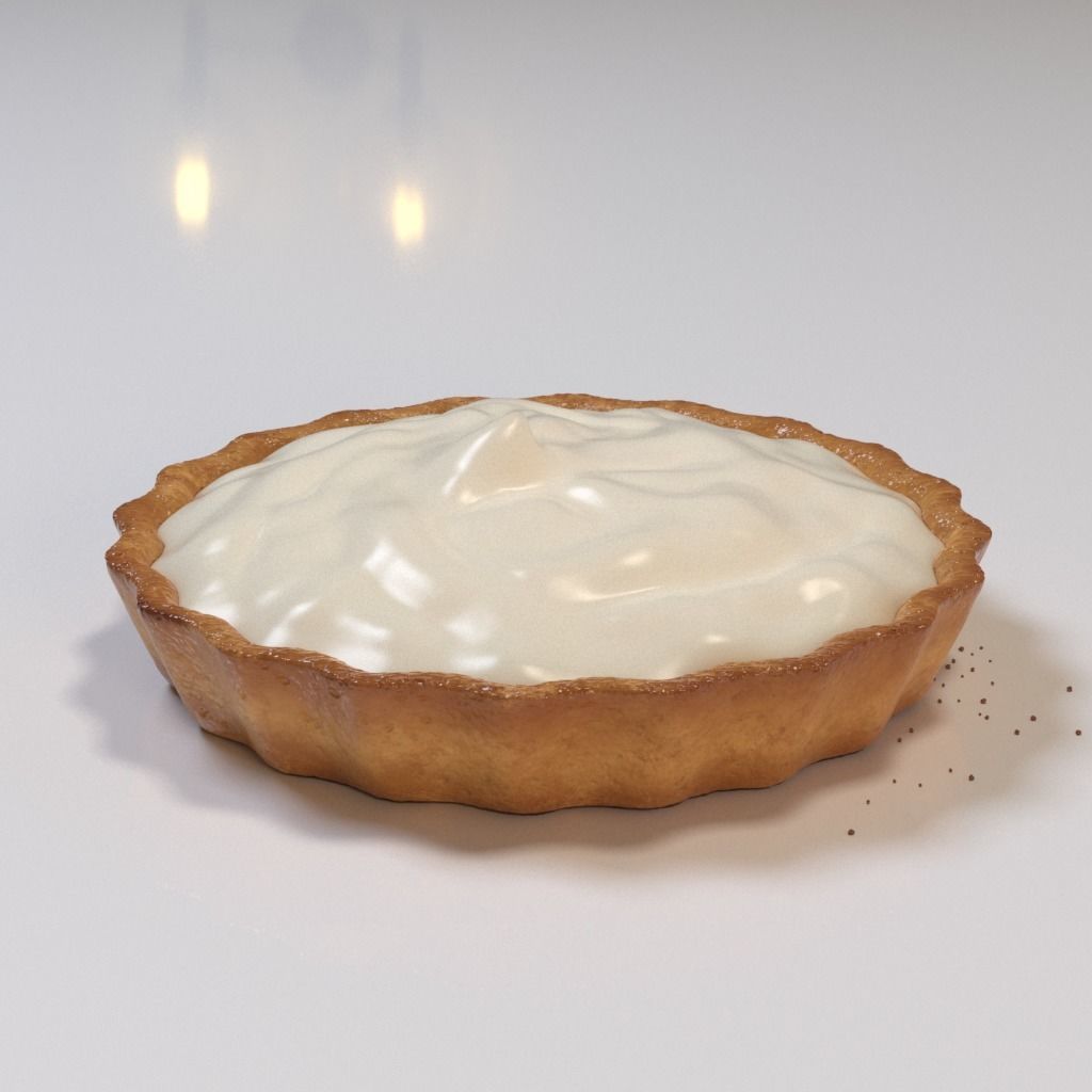 Blueberry tartlet 3D model_22