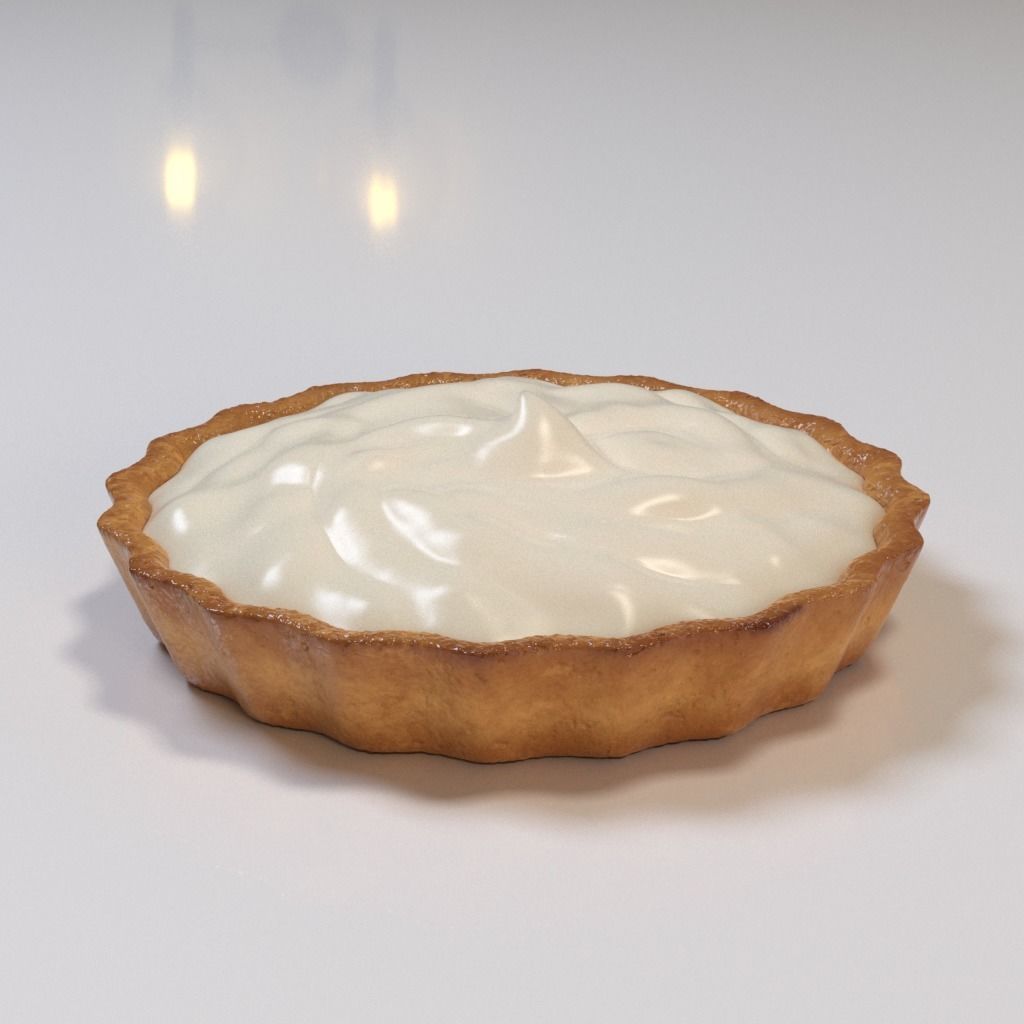 Blueberry tartlet 3D model_26