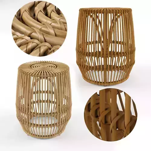 Pyronia Rattan Cage Coffee Table Natural