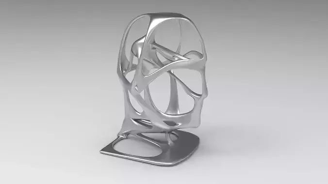Neuron Head Sculpture 3D print model