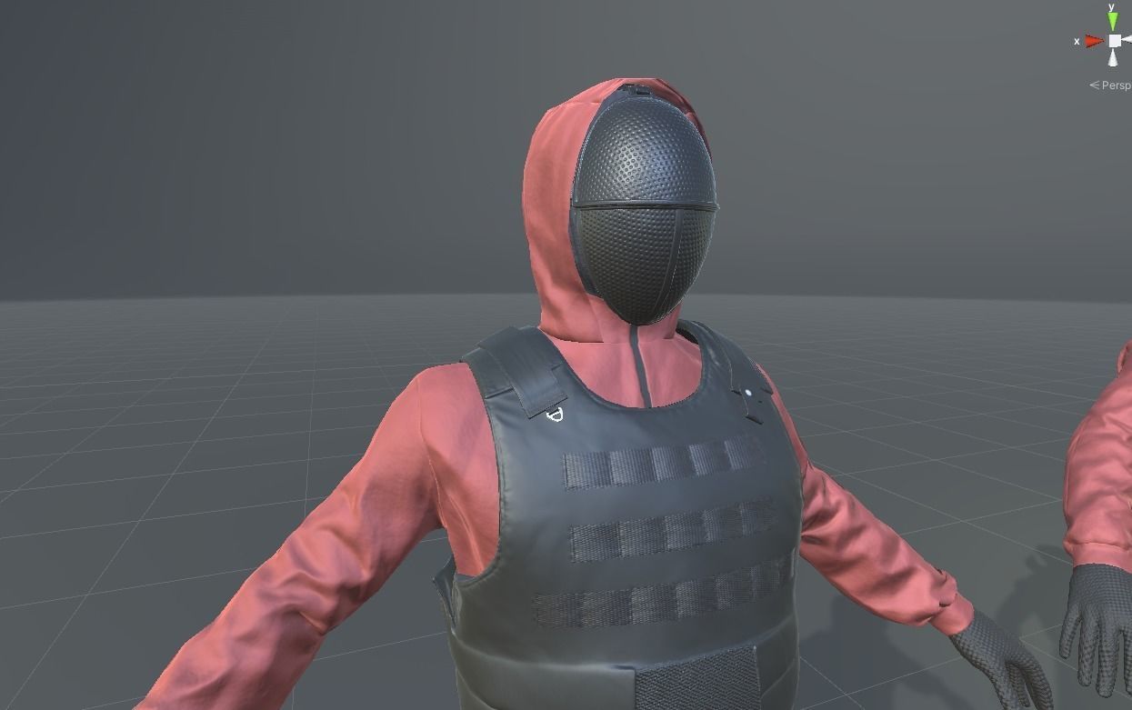 Red Guard Low-poly 3D model_20