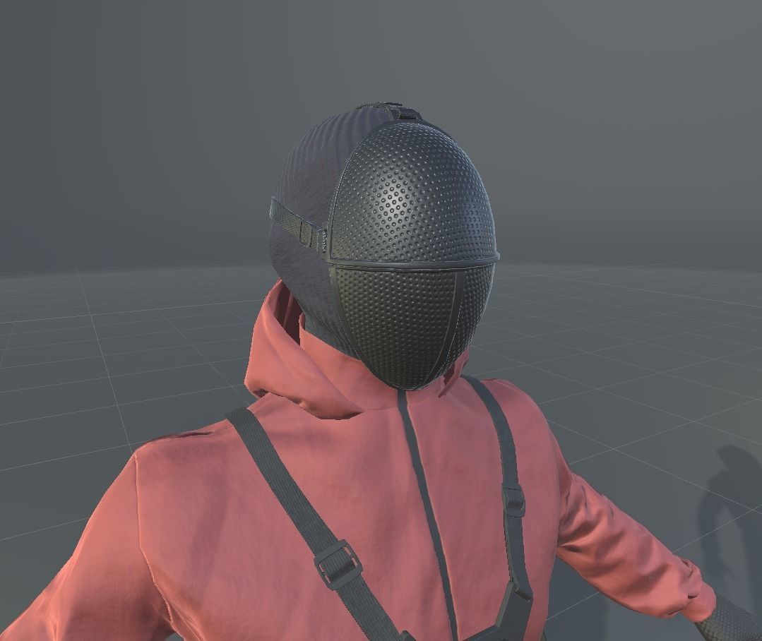 Red Guard Low-poly 3D model_15