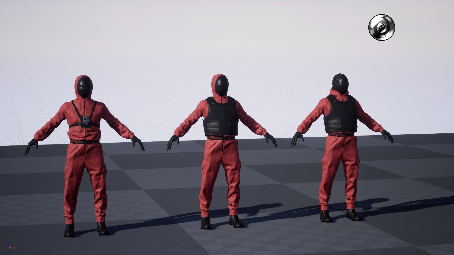 Red Guard Low-poly 3D model_11