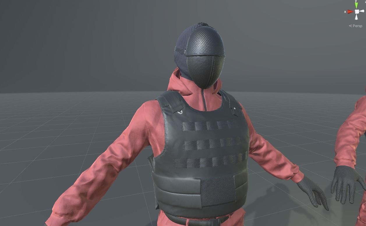 Red Guard Low-poly 3D model_21