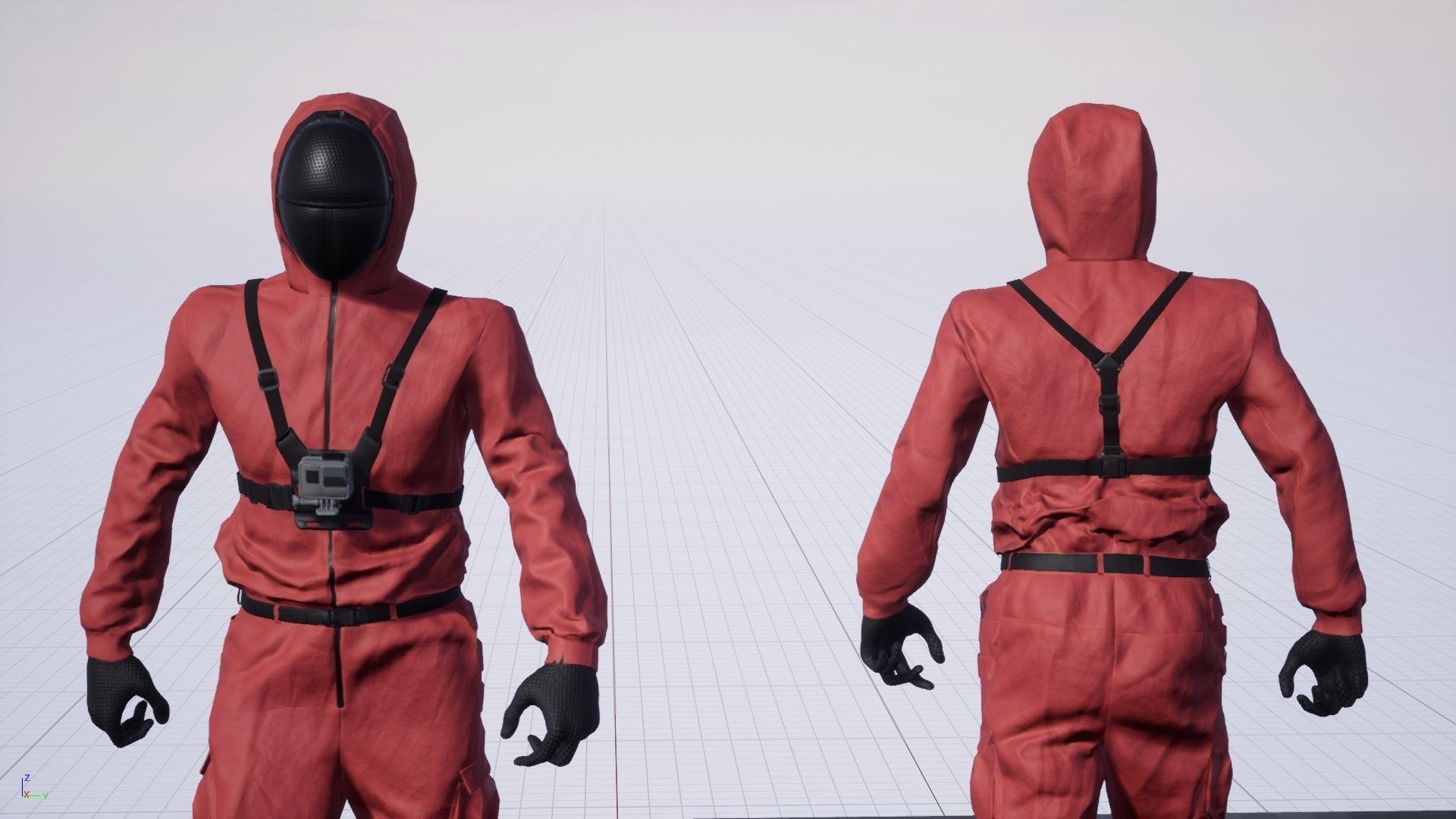 Red Guard Low-poly 3D model_6