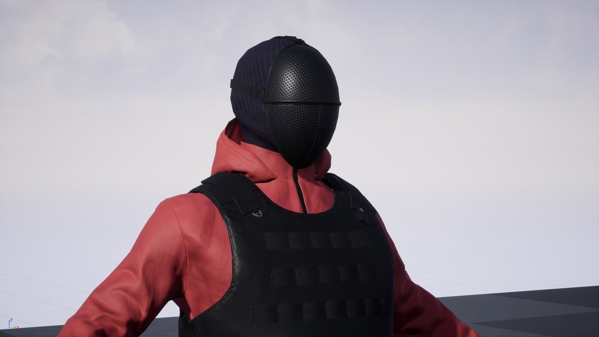 Red Guard Low-poly 3D model_12