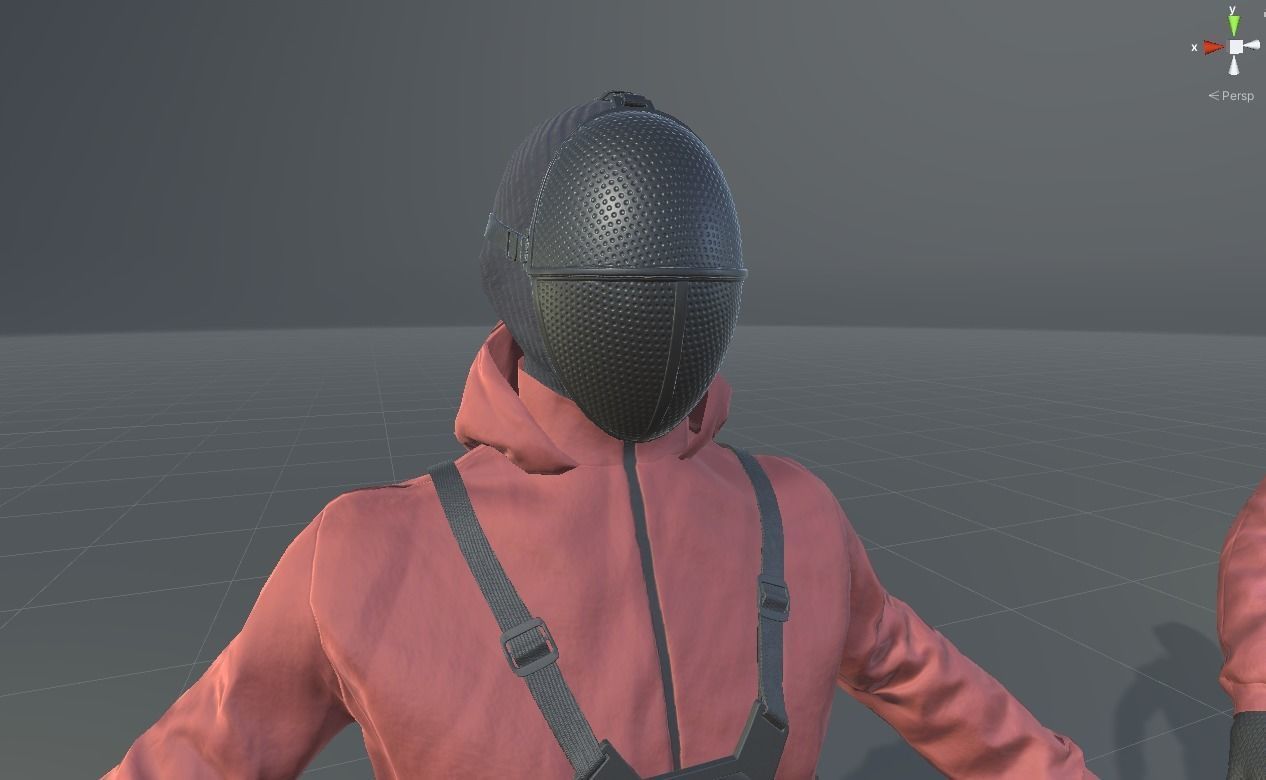 Red Guard Low-poly 3D model_19