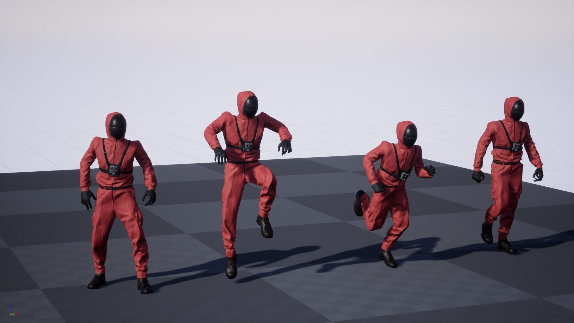Red Guard Low-poly 3D model_10