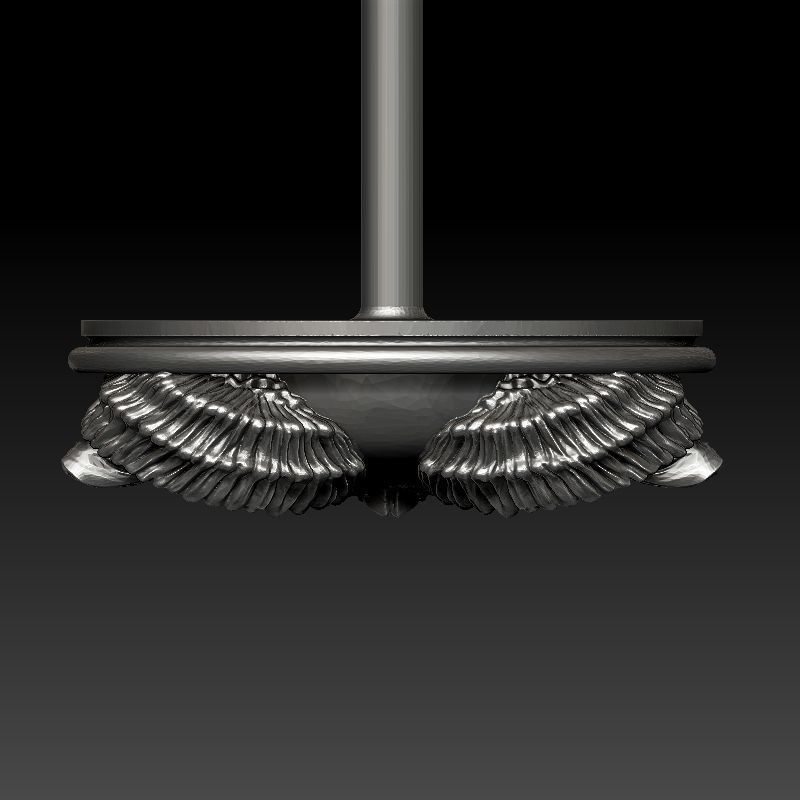 skull earrings studs 3D print model_13