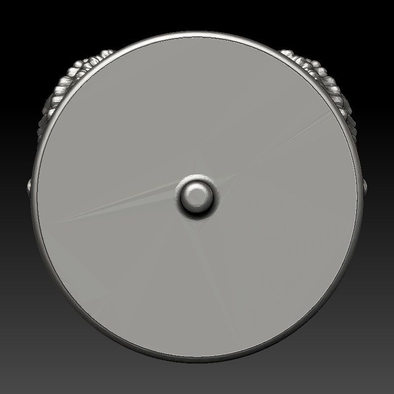 skull earrings studs 3D print model_5