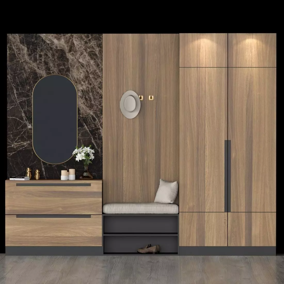 hall furniture 21 3D model