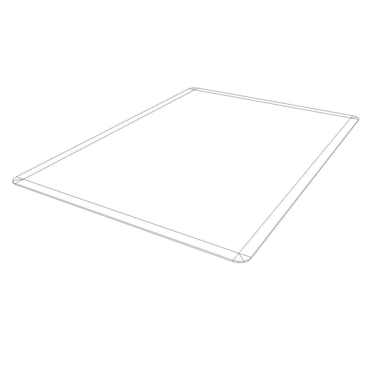 Poker Table SciFi Low-poly 3D model_14