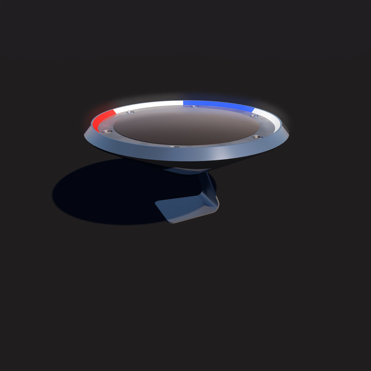 Poker Table SciFi Low-poly 3D model_8