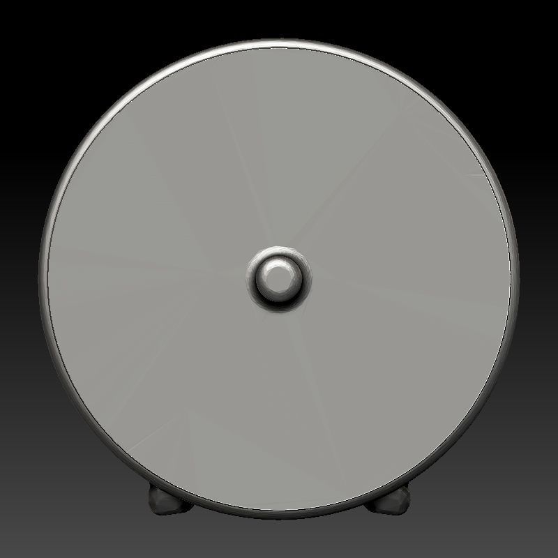 skull earrings studs 3D print model_5