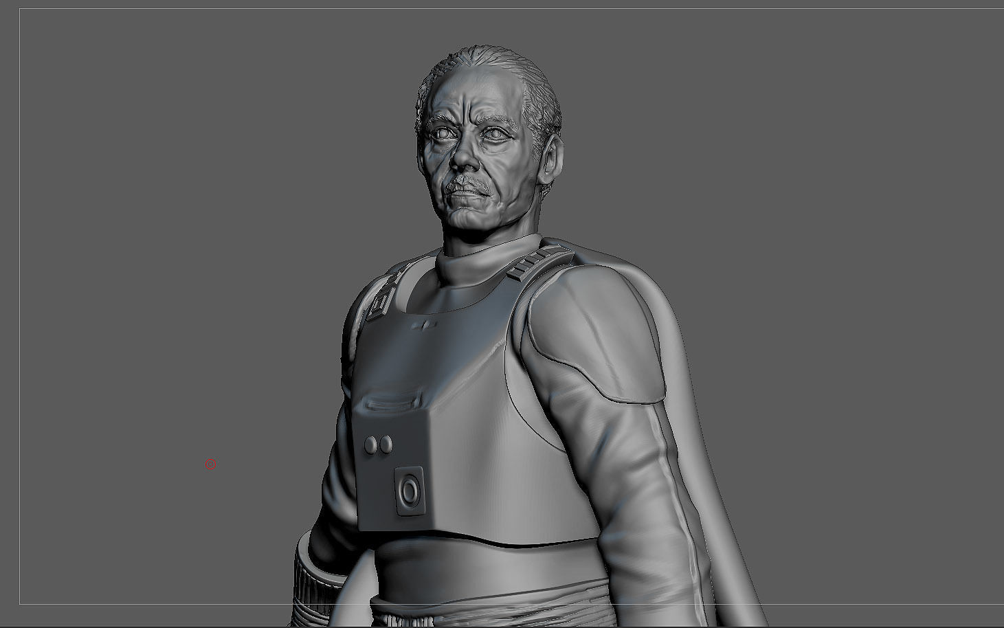 MOFF GIDEON 3D PRINT STATUE MANDALORIAN STARWARS DISNEY  3D print model_10