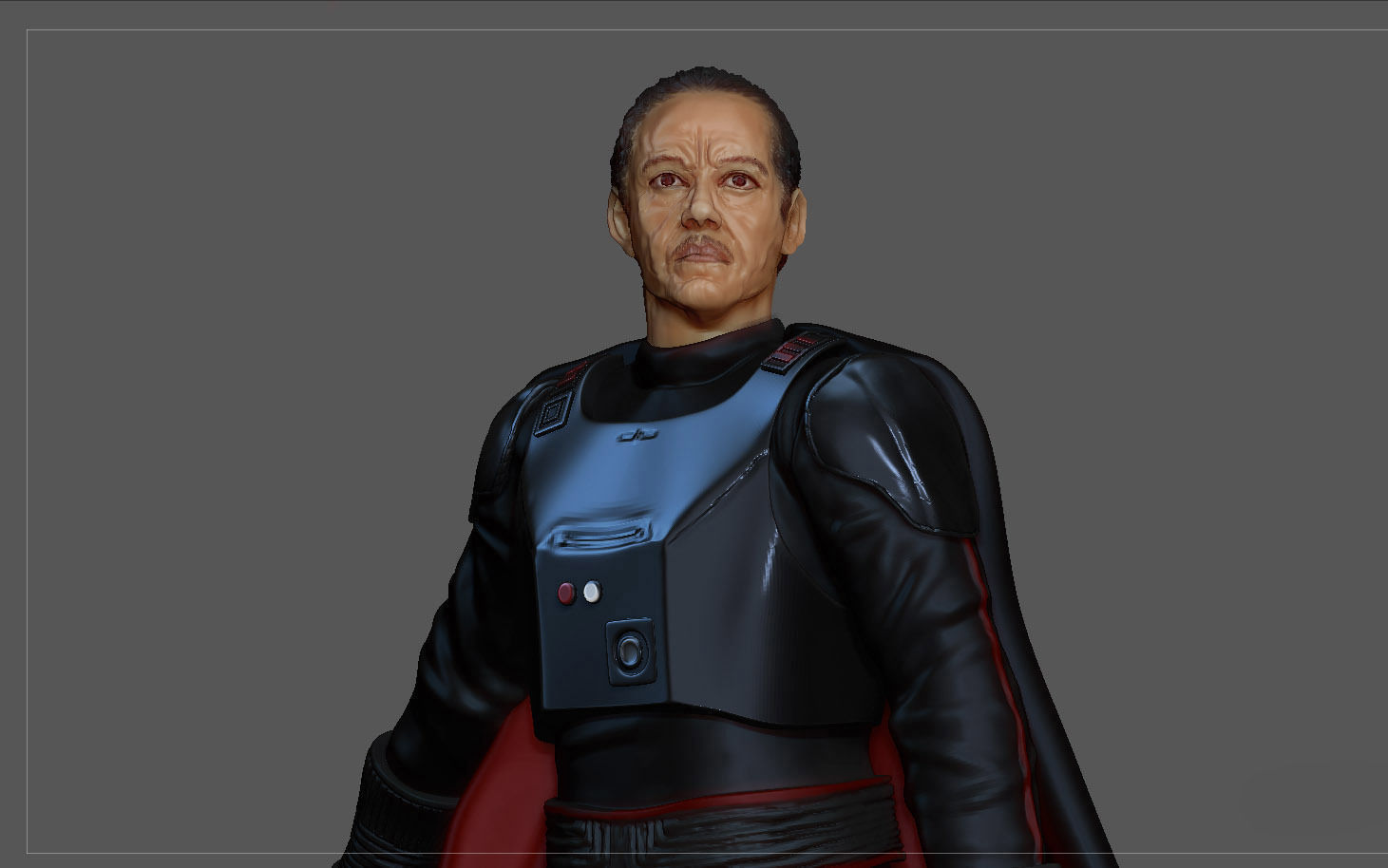 MOFF GIDEON 3D PRINT STATUE MANDALORIAN STARWARS DISNEY  3D print model_5