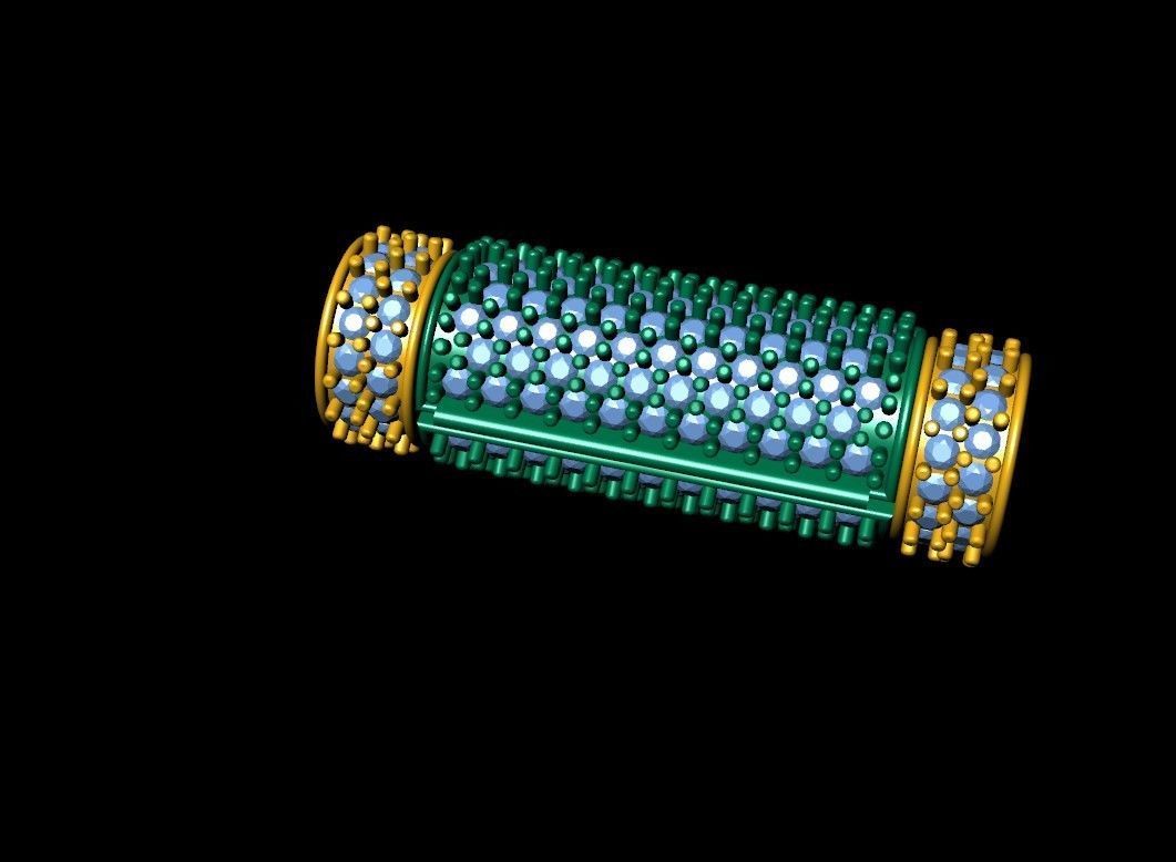 6 mm Round Flip Diamond Lock Box for Chain and Necklace 3D print model_5