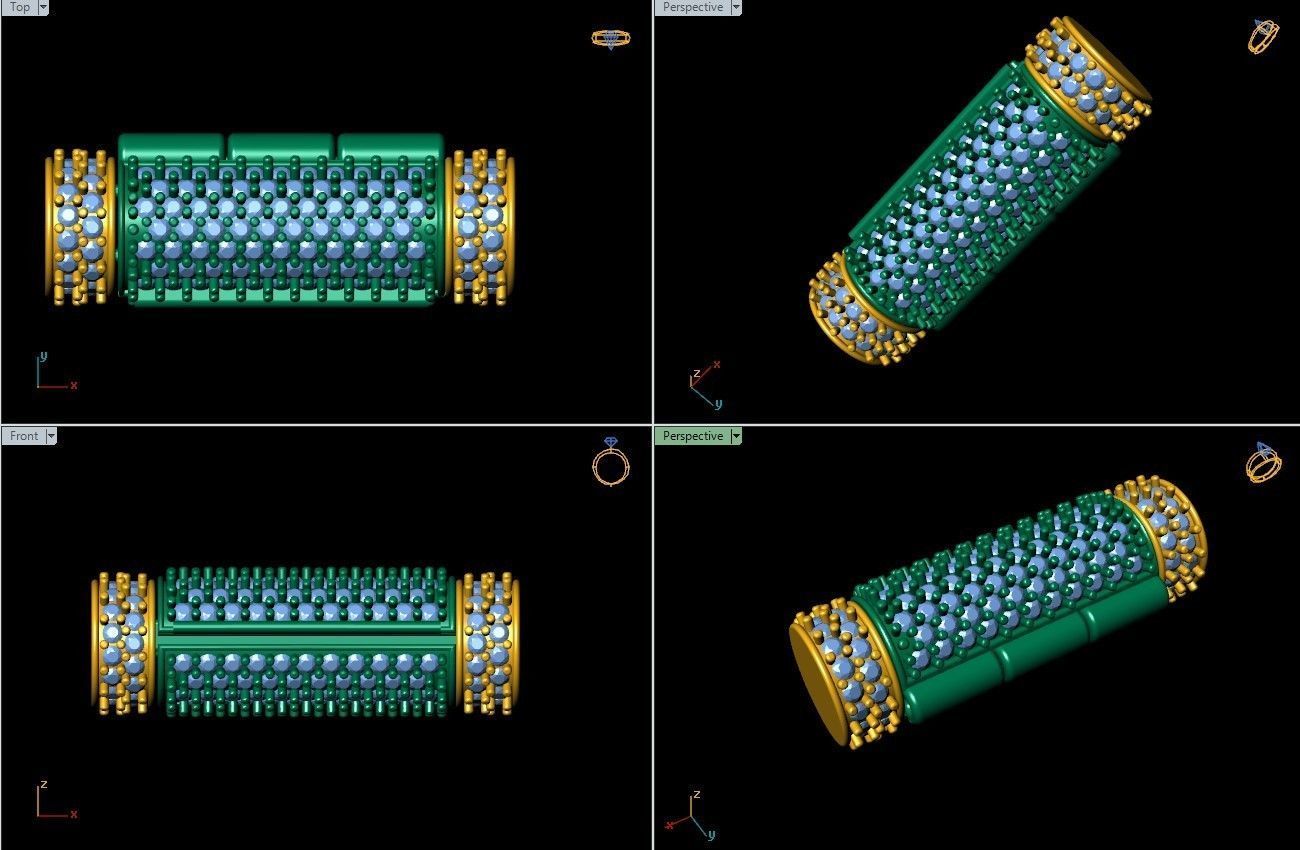 6 mm Round Flip Diamond Lock Box for Chain and Necklace 3D print model_7