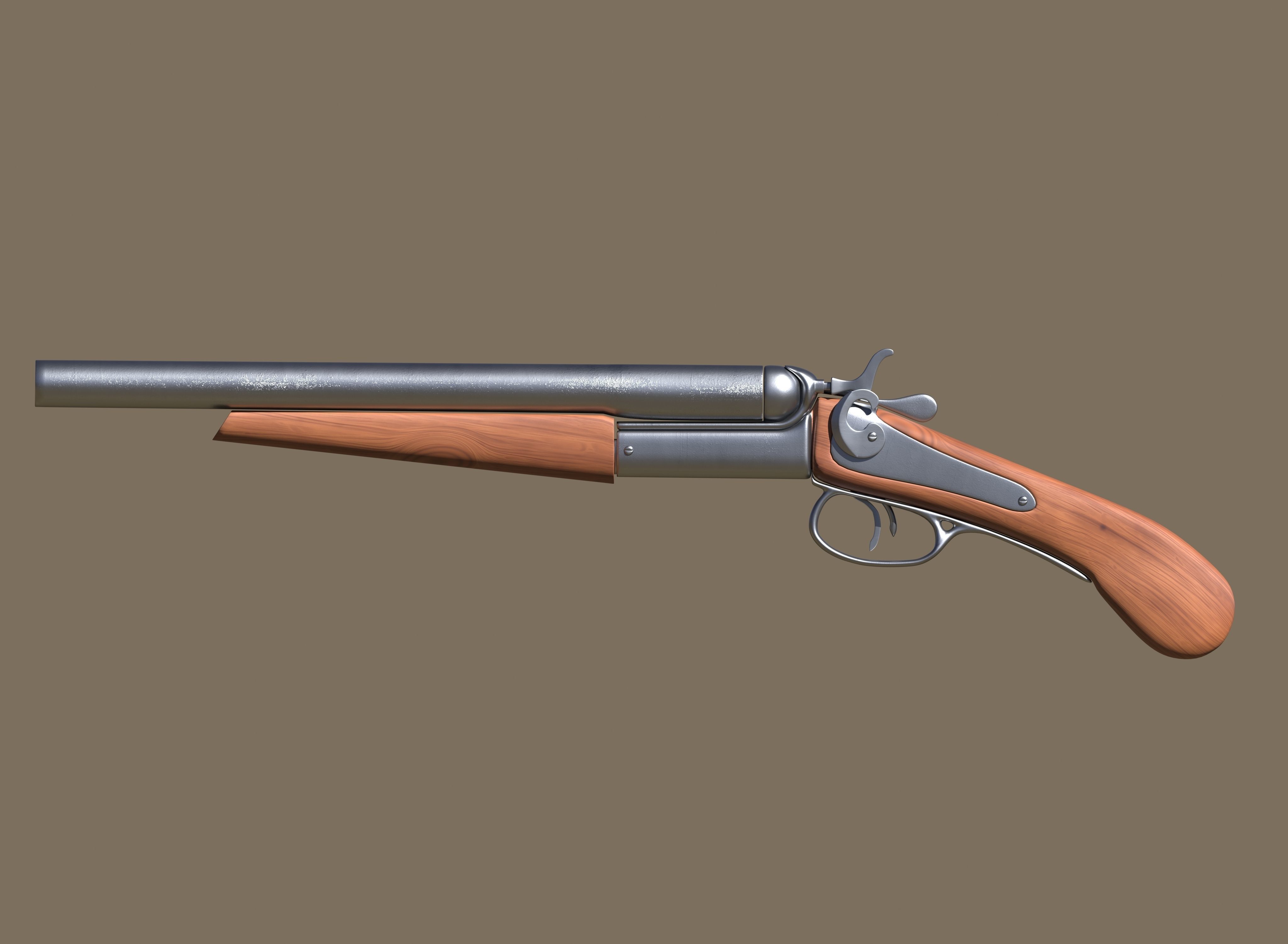 Short shotgun 3D model_2