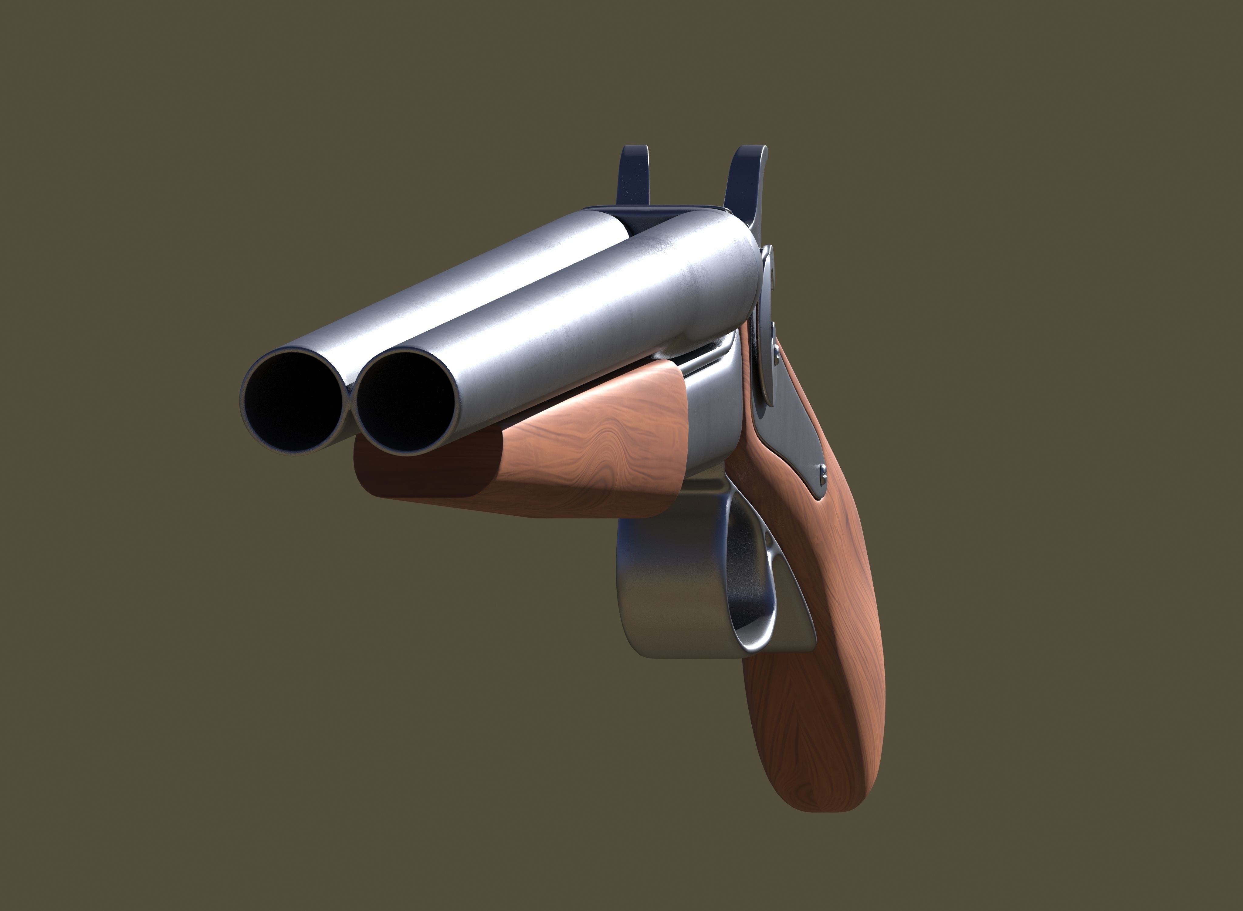 Short shotgun 3D model_4