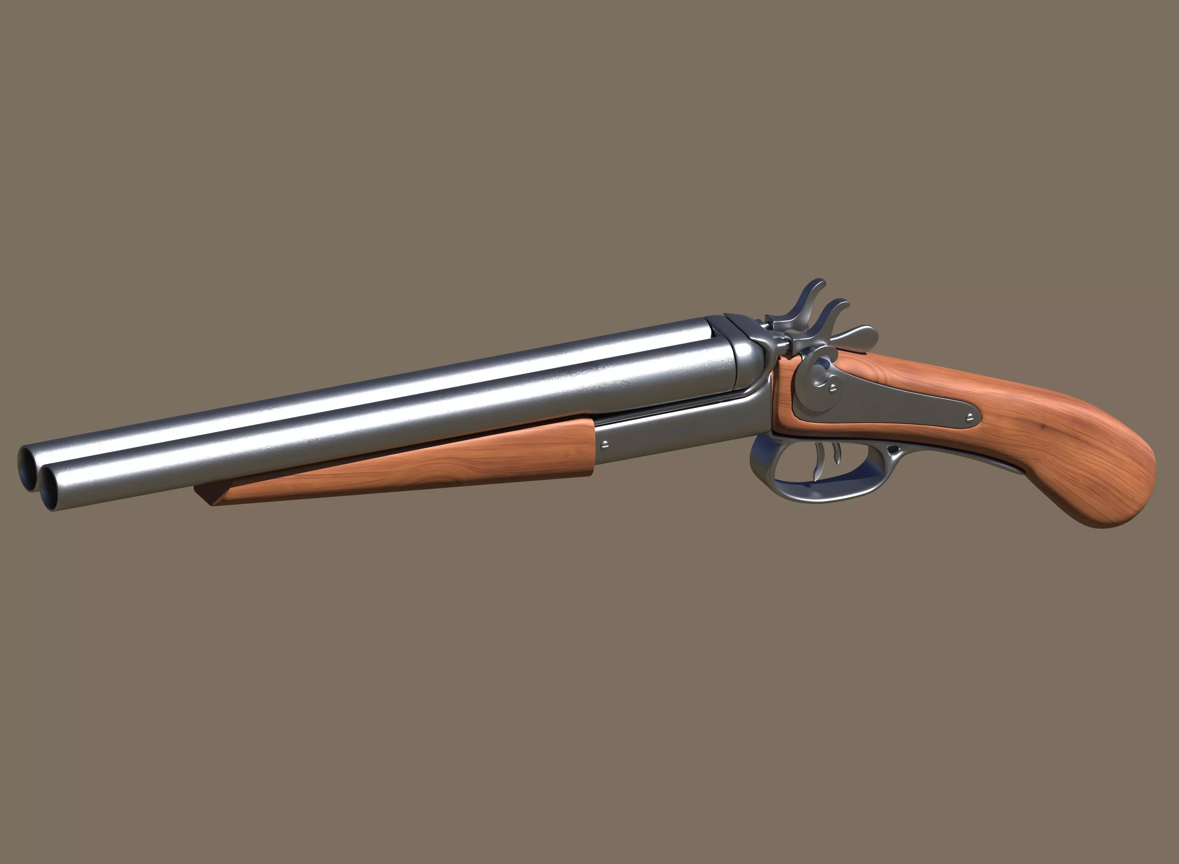 Short shotgun 3D model_0