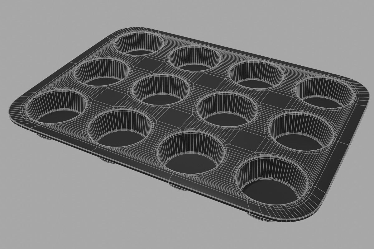 Muffin Pan 3D model_1