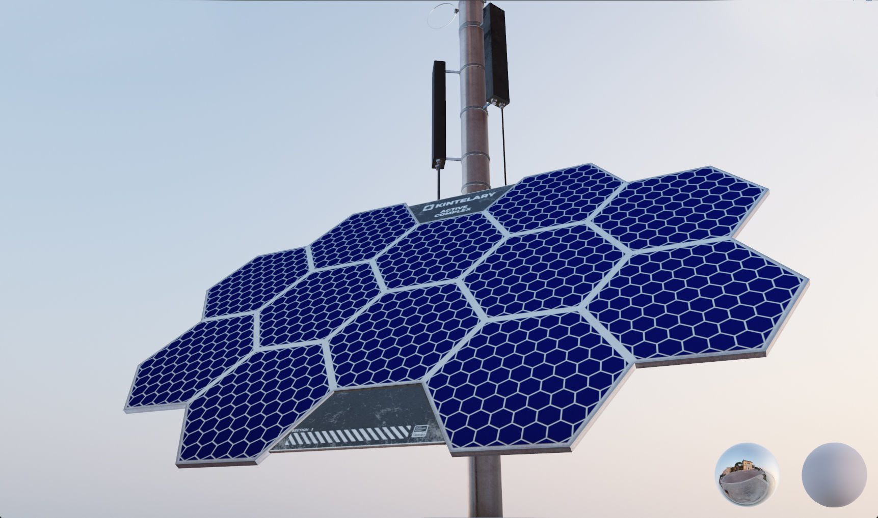 Space Craft Solar Panels Mars Colony Spaceship Collection Pack Low-poly 3D model_23