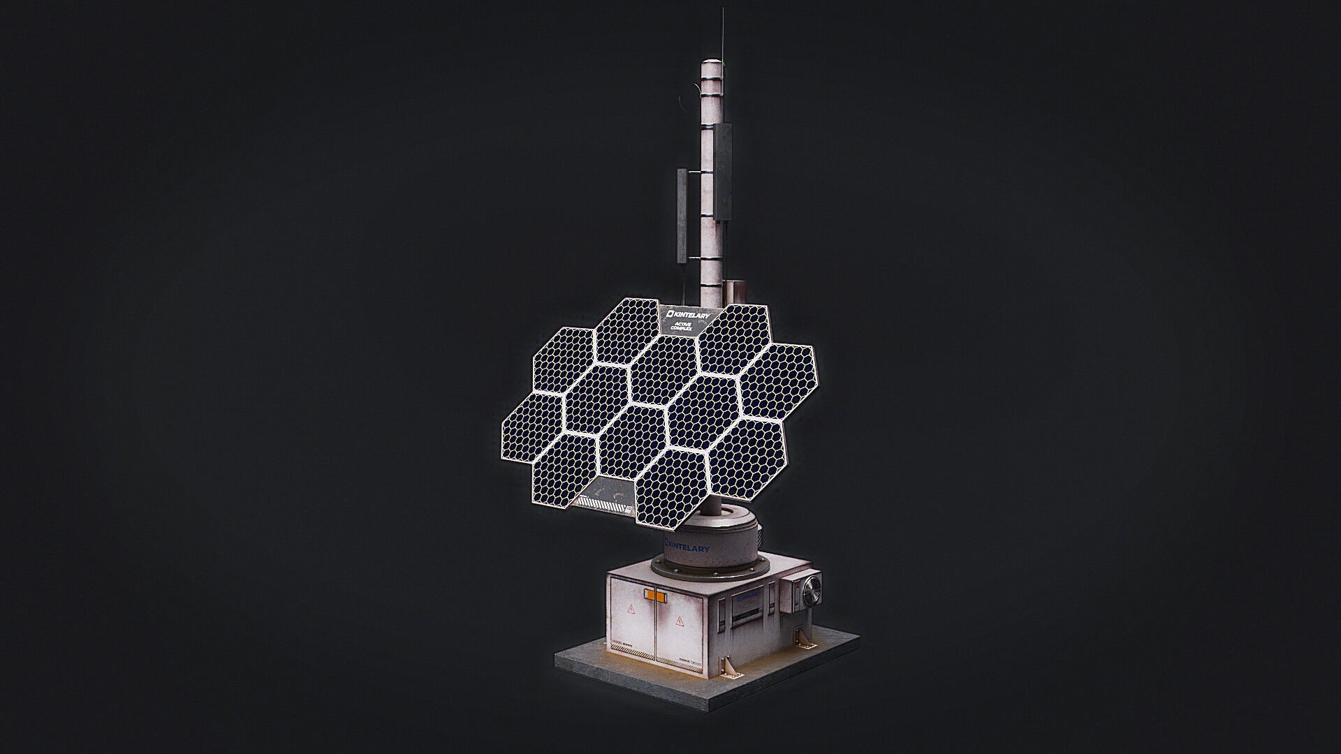 Space Craft Solar Panels Mars Colony Spaceship Collection Pack Low-poly 3D model_7