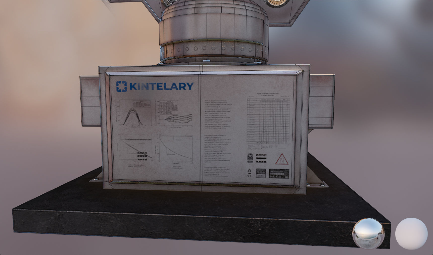 Space Craft Solar Panels Mars Colony Spaceship Collection Pack Low-poly 3D model_27