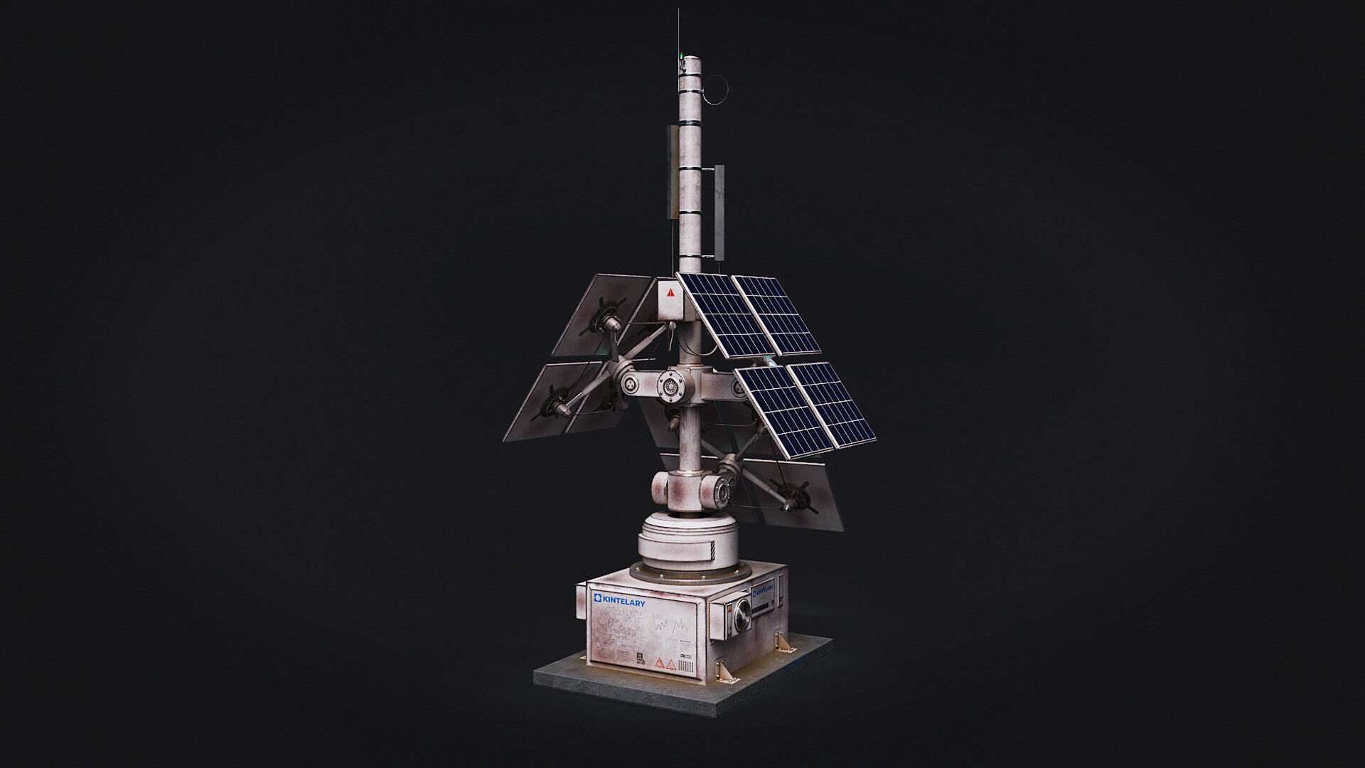 Space Craft Solar Panels Mars Colony Spaceship Collection Pack Low-poly 3D model_6
