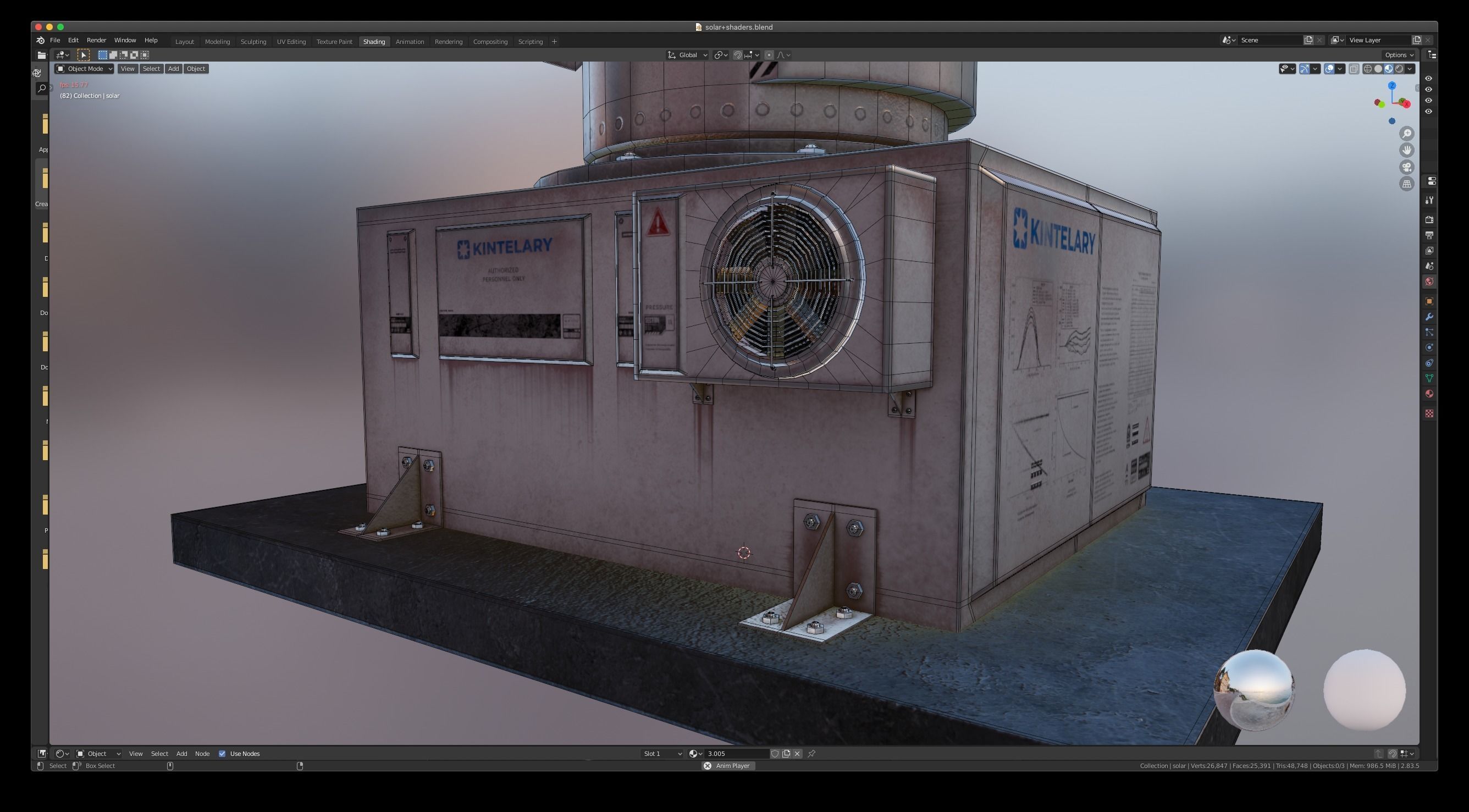 Space Craft Solar Panels Mars Colony Spaceship Collection Pack Low-poly 3D model_58