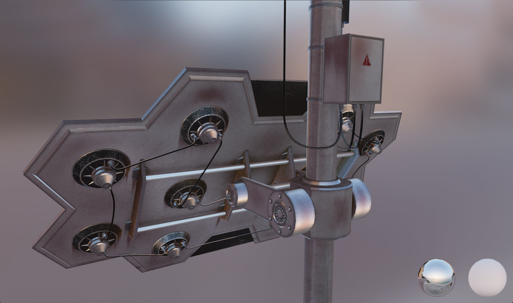 Space Craft Solar Panels Mars Colony Spaceship Collection Pack Low-poly 3D model_21