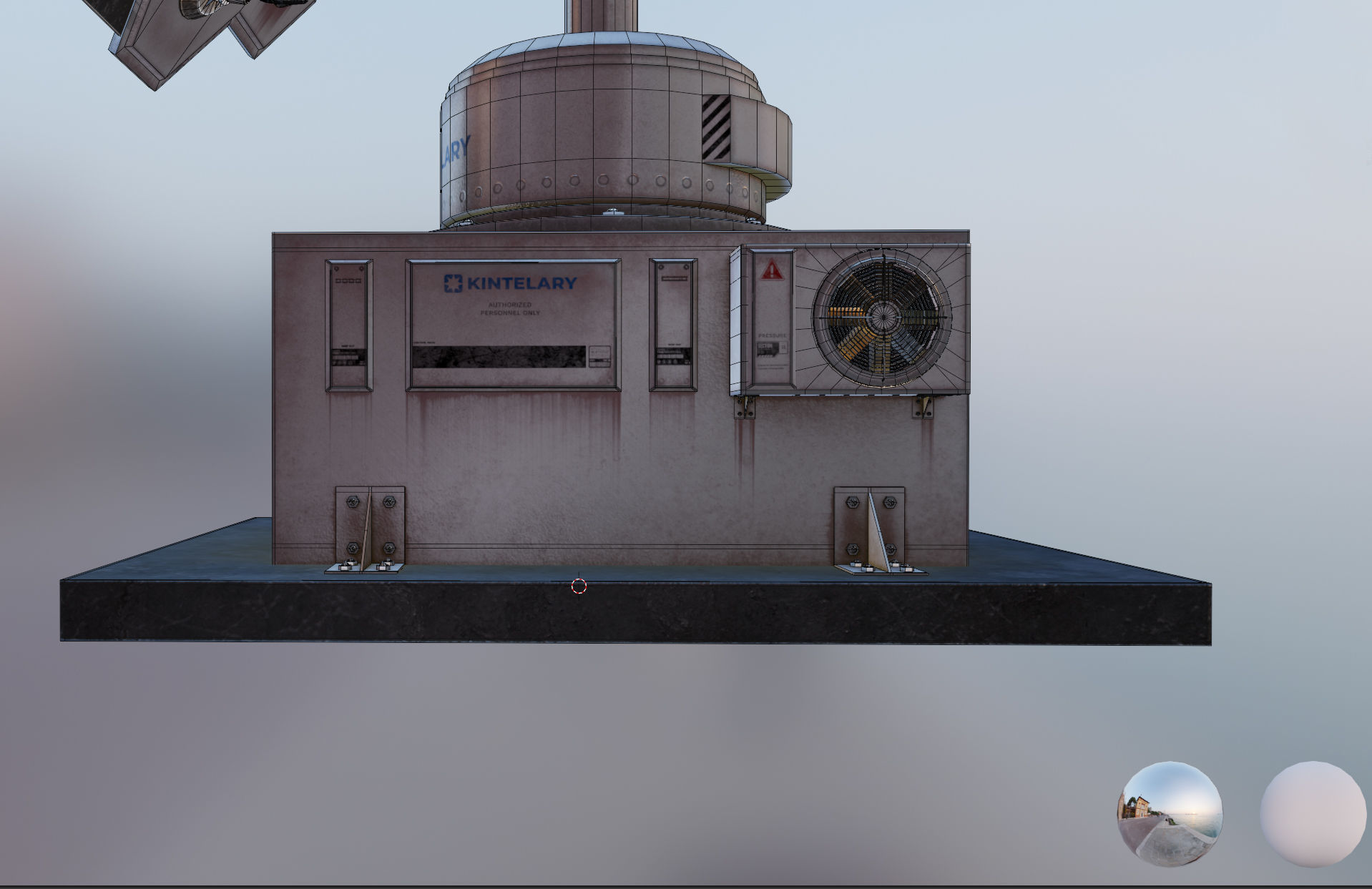 Space Craft Solar Panels Mars Colony Spaceship Collection Pack Low-poly 3D model_43