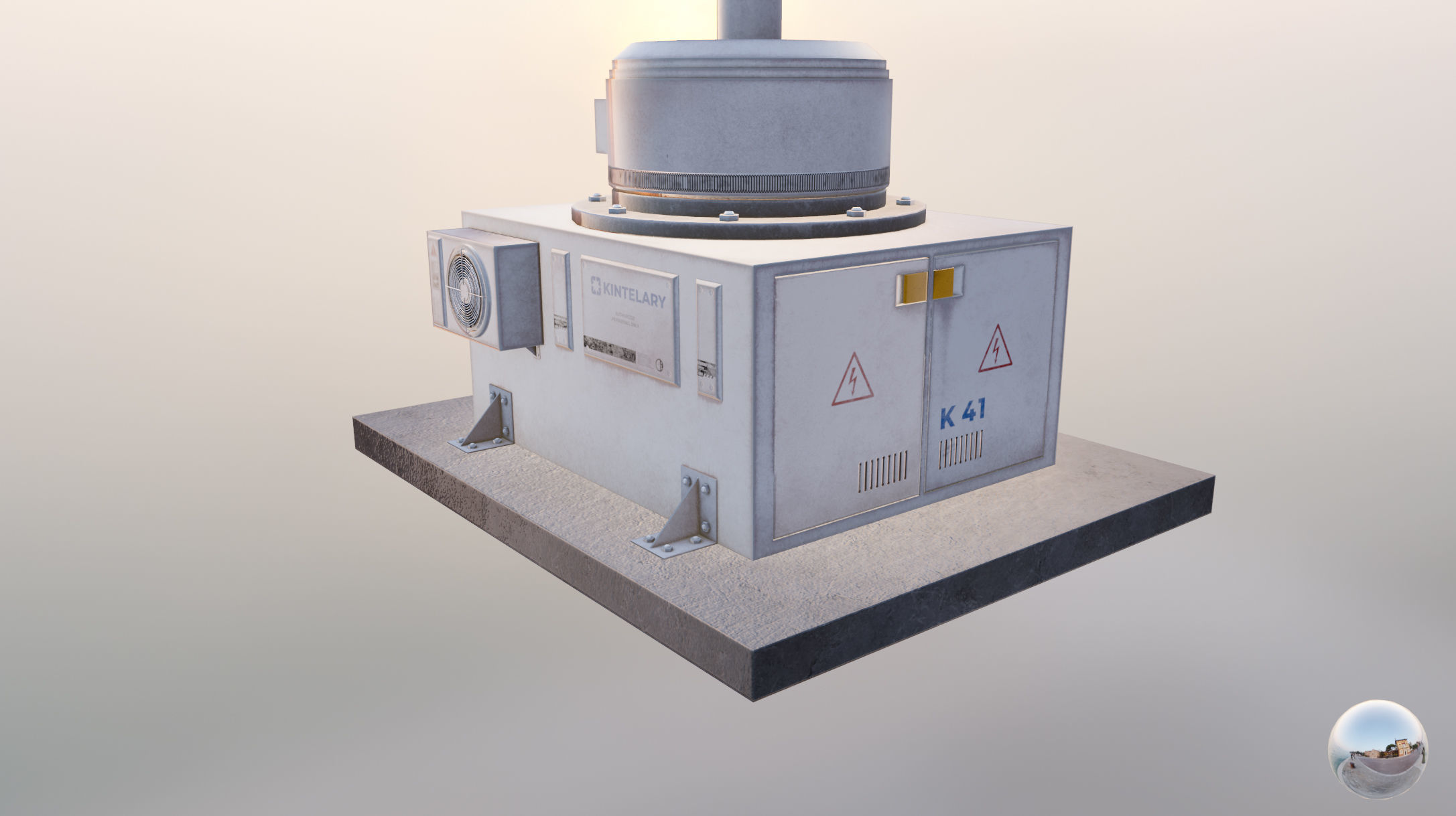 Space Craft Solar Panels Mars Colony Spaceship Collection Pack Low-poly 3D model_78