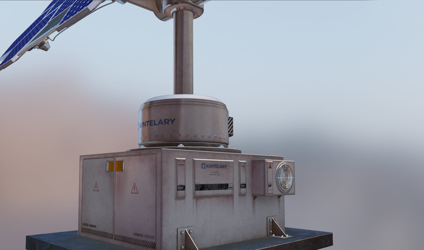 Space Craft Solar Panels Mars Colony Spaceship Collection Pack Low-poly 3D model_13