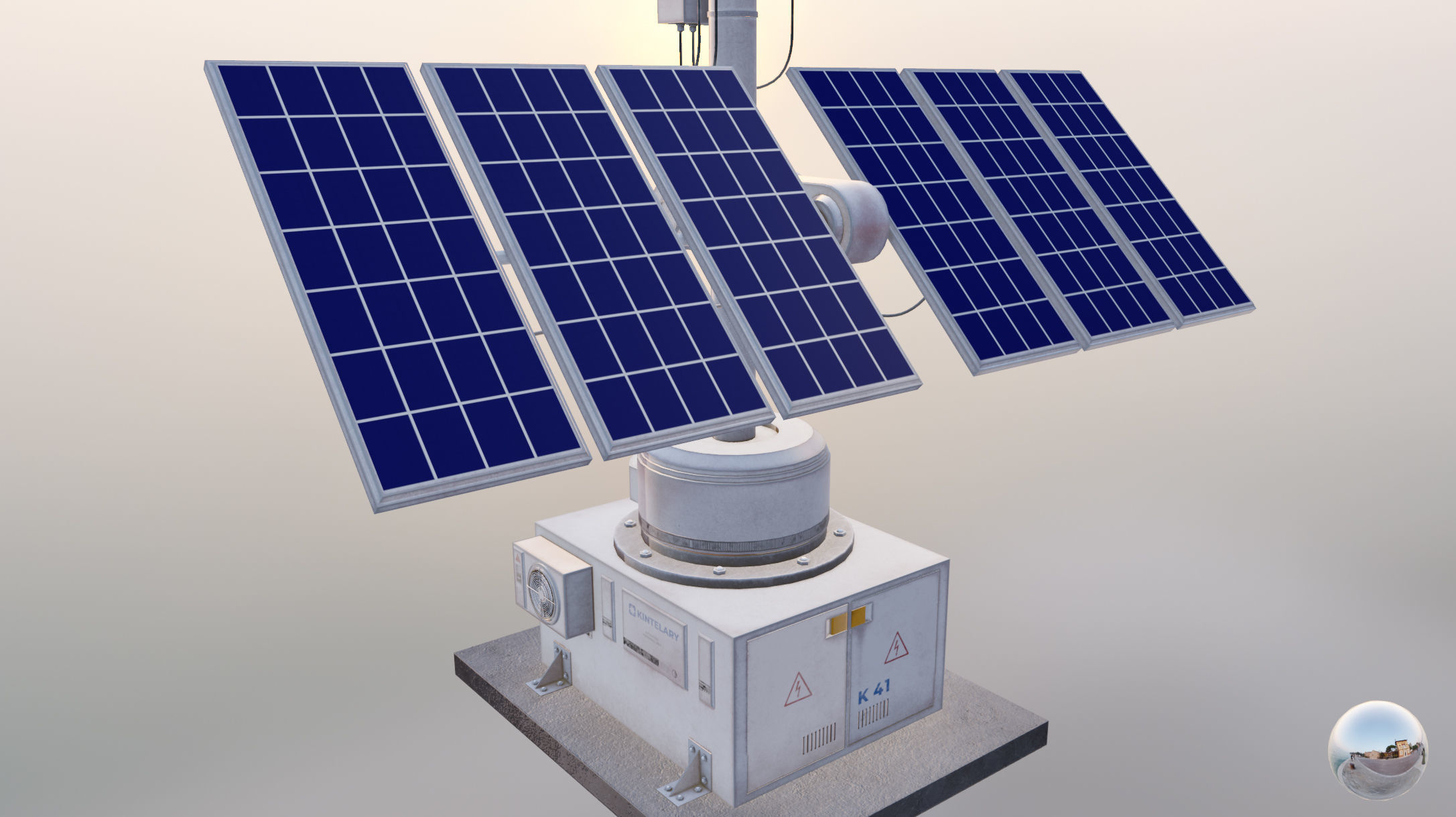 Space Craft Solar Panels Mars Colony Spaceship Collection Pack Low-poly 3D model_76
