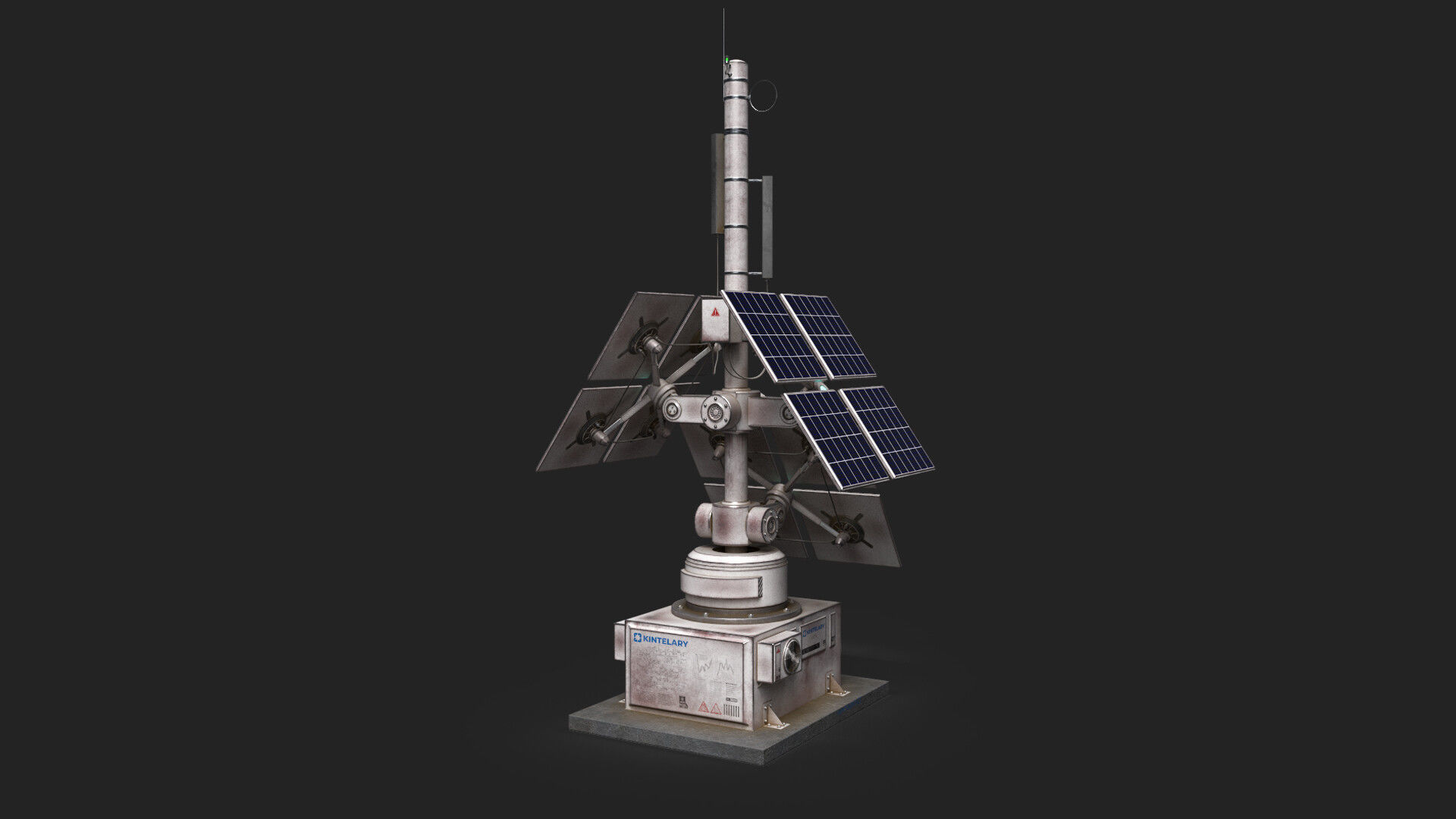 Space Craft Solar Panels Mars Colony Spaceship Collection Pack Low-poly 3D model_65