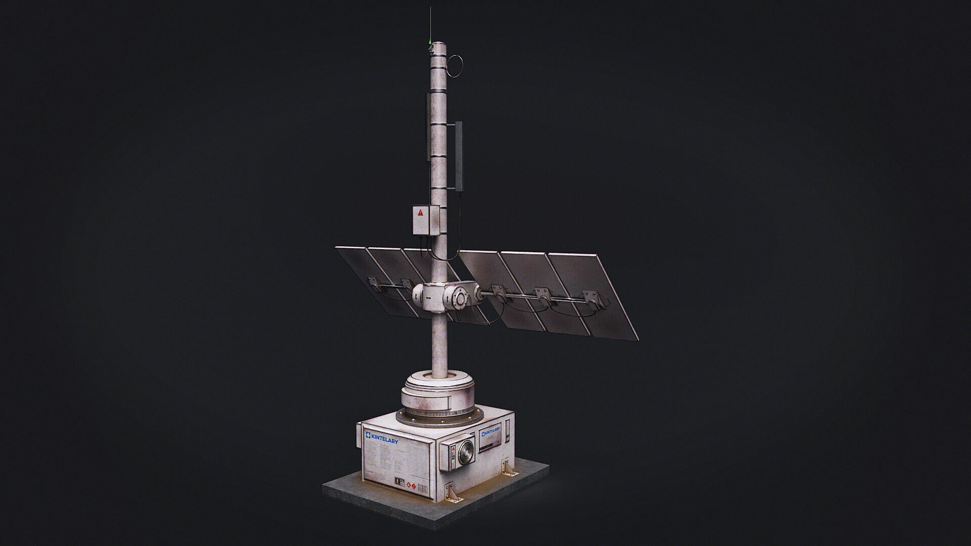 Space Craft Solar Panels Mars Colony Spaceship Collection Pack Low-poly 3D model_4