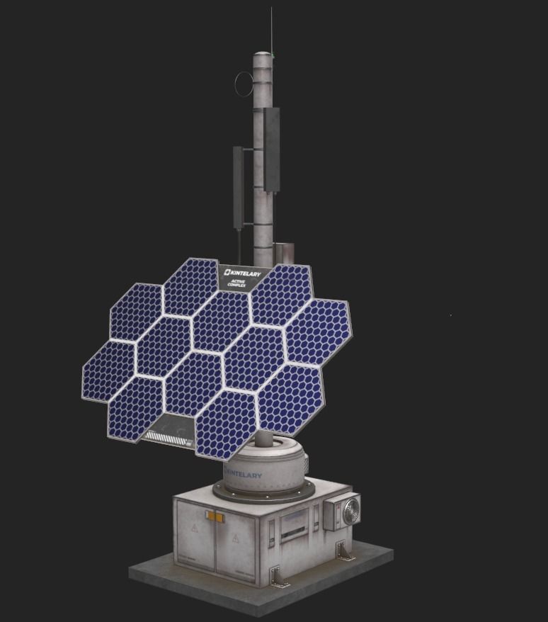 Space Craft Solar Panels Mars Colony Spaceship Collection Pack Low-poly 3D model_36