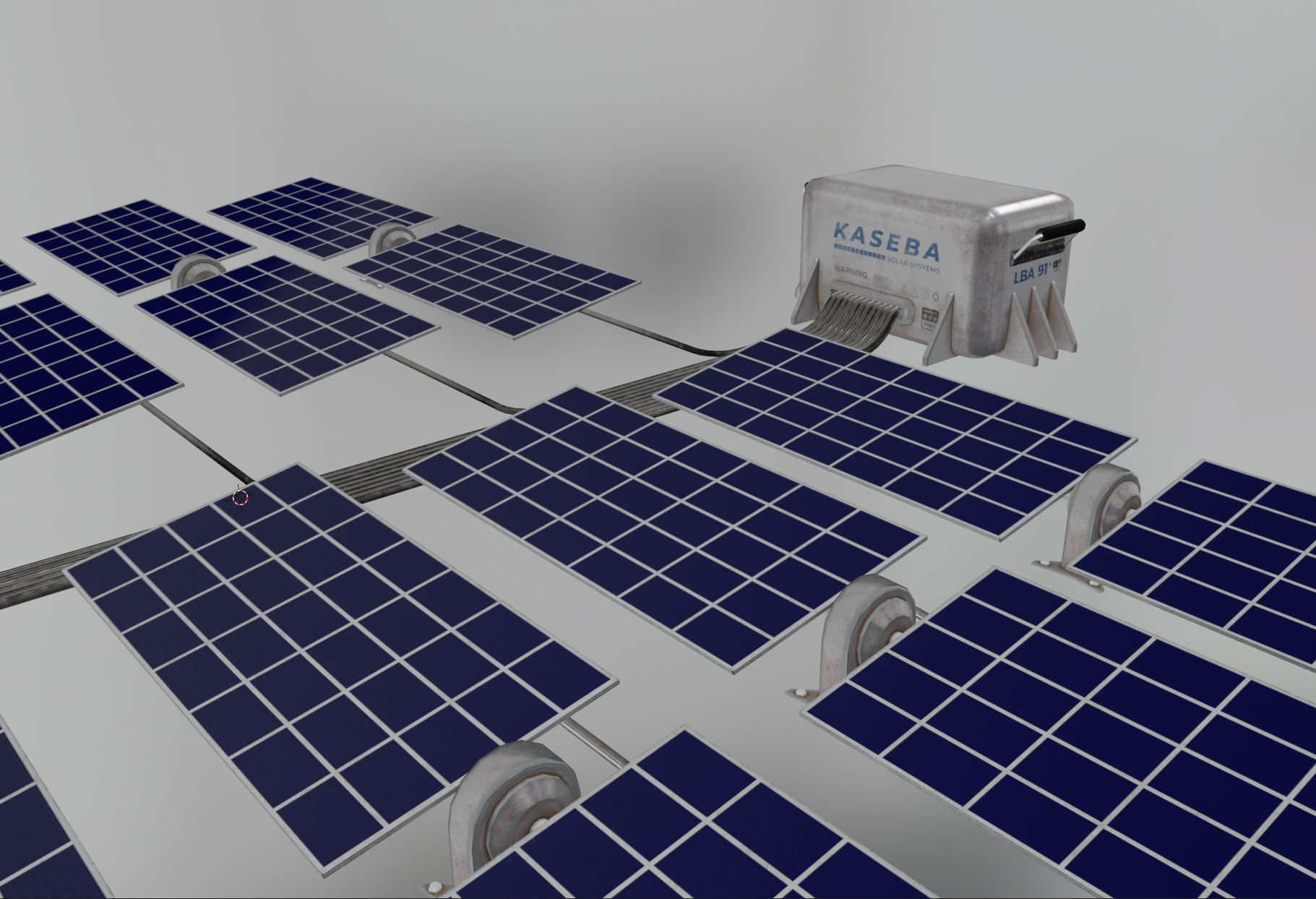 Space Craft Solar Panels Mars Colony Spaceship Collection Pack Low-poly 3D model_94