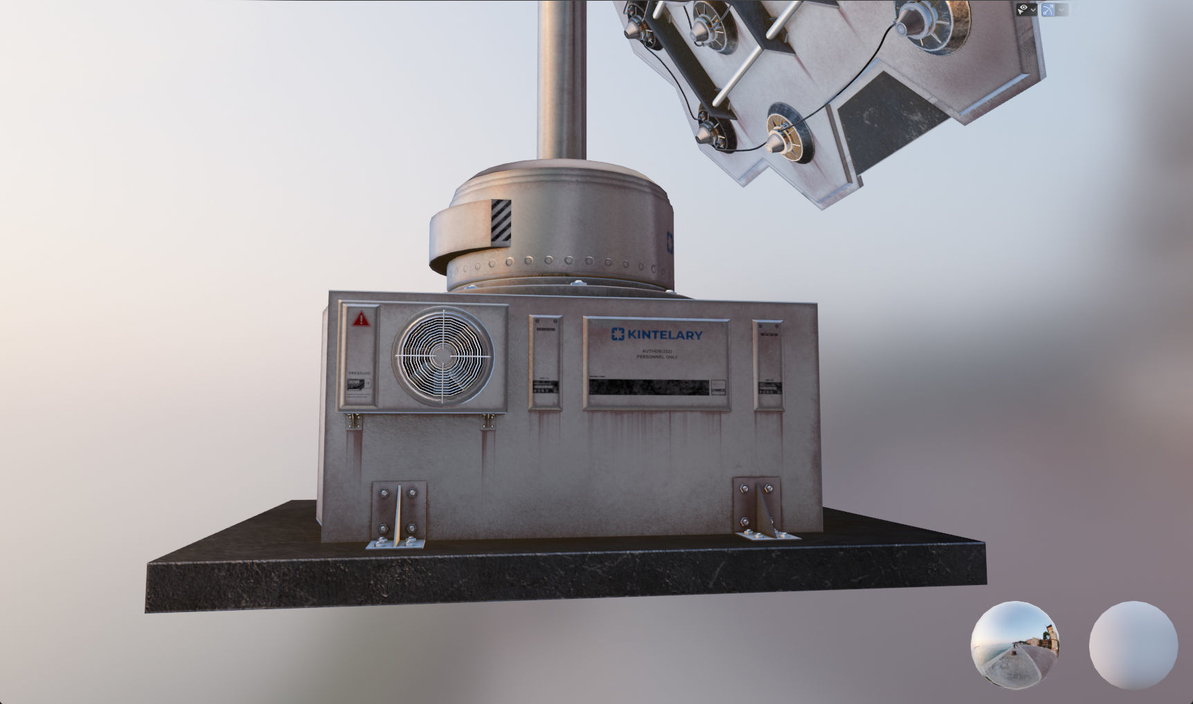 Space Craft Solar Panels Mars Colony Spaceship Collection Pack Low-poly 3D model_22