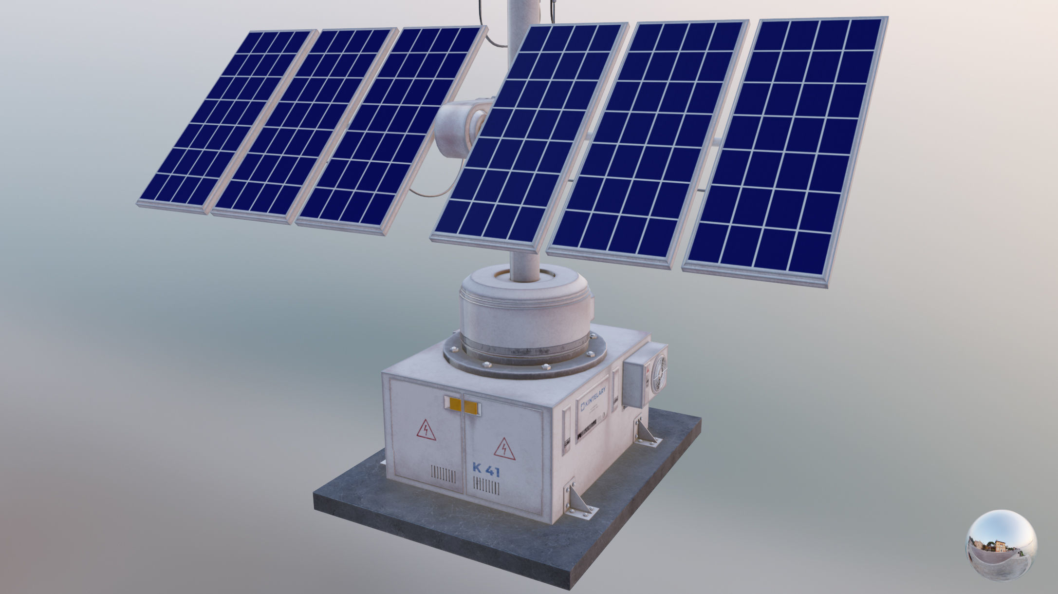 Space Craft Solar Panels Mars Colony Spaceship Collection Pack Low-poly 3D model_80