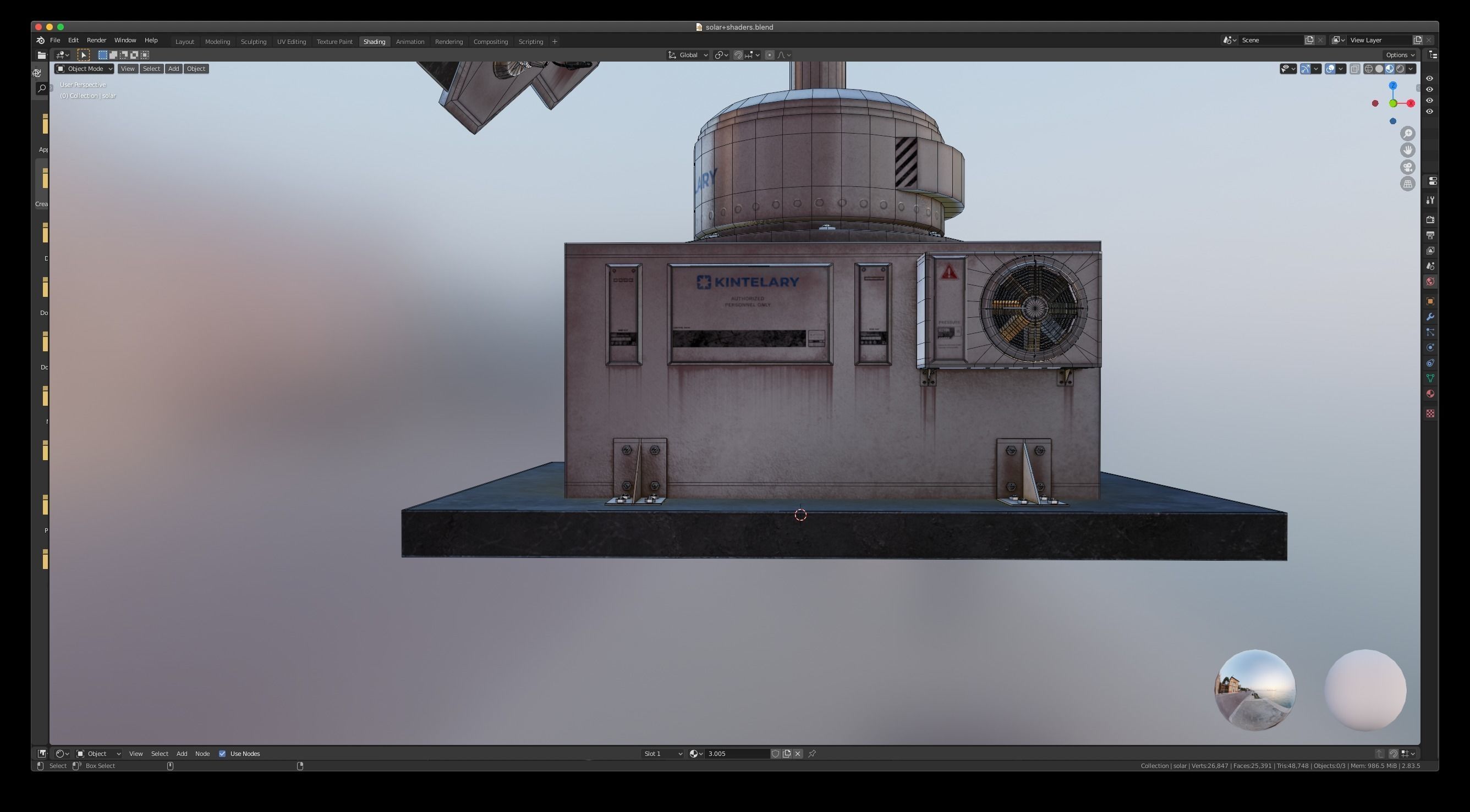 Space Craft Solar Panels Mars Colony Spaceship Collection Pack Low-poly 3D model_50