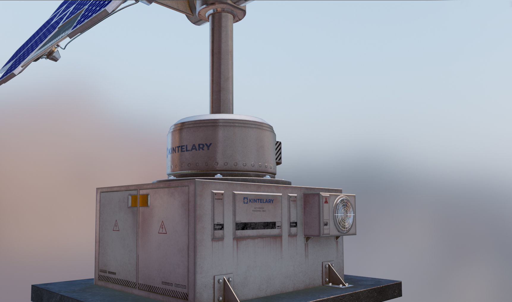 Space Craft Solar Panels Mars Colony Spaceship Collection Pack Low-poly 3D model_16