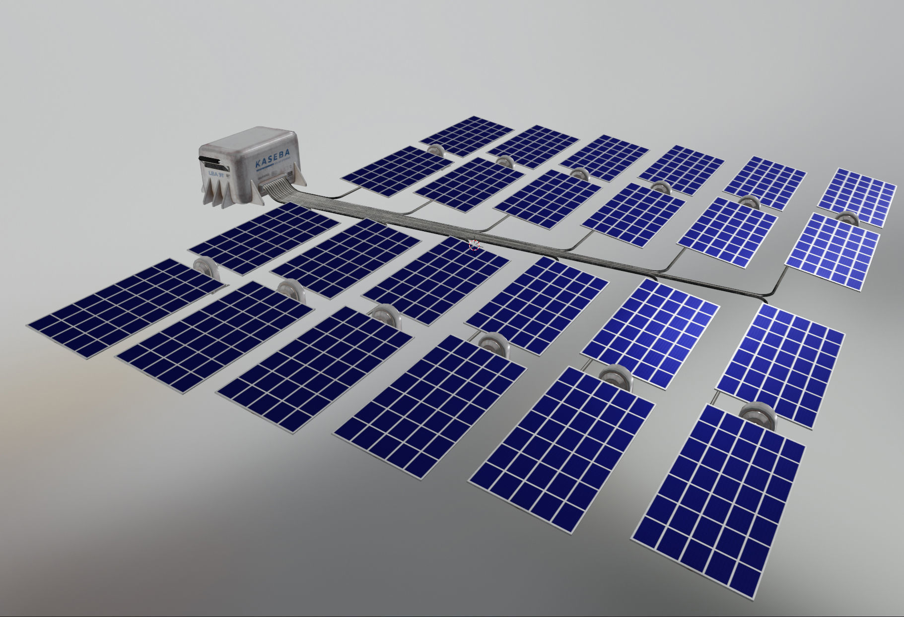 Space Craft Solar Panels Mars Colony Spaceship Collection Pack Low-poly 3D model_85